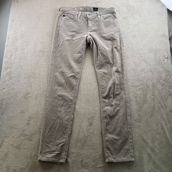 Adriano Goldschmied Womens Corduroy Pants Size 27R Stevie Slim Straight Gray - Picture 16 of 16